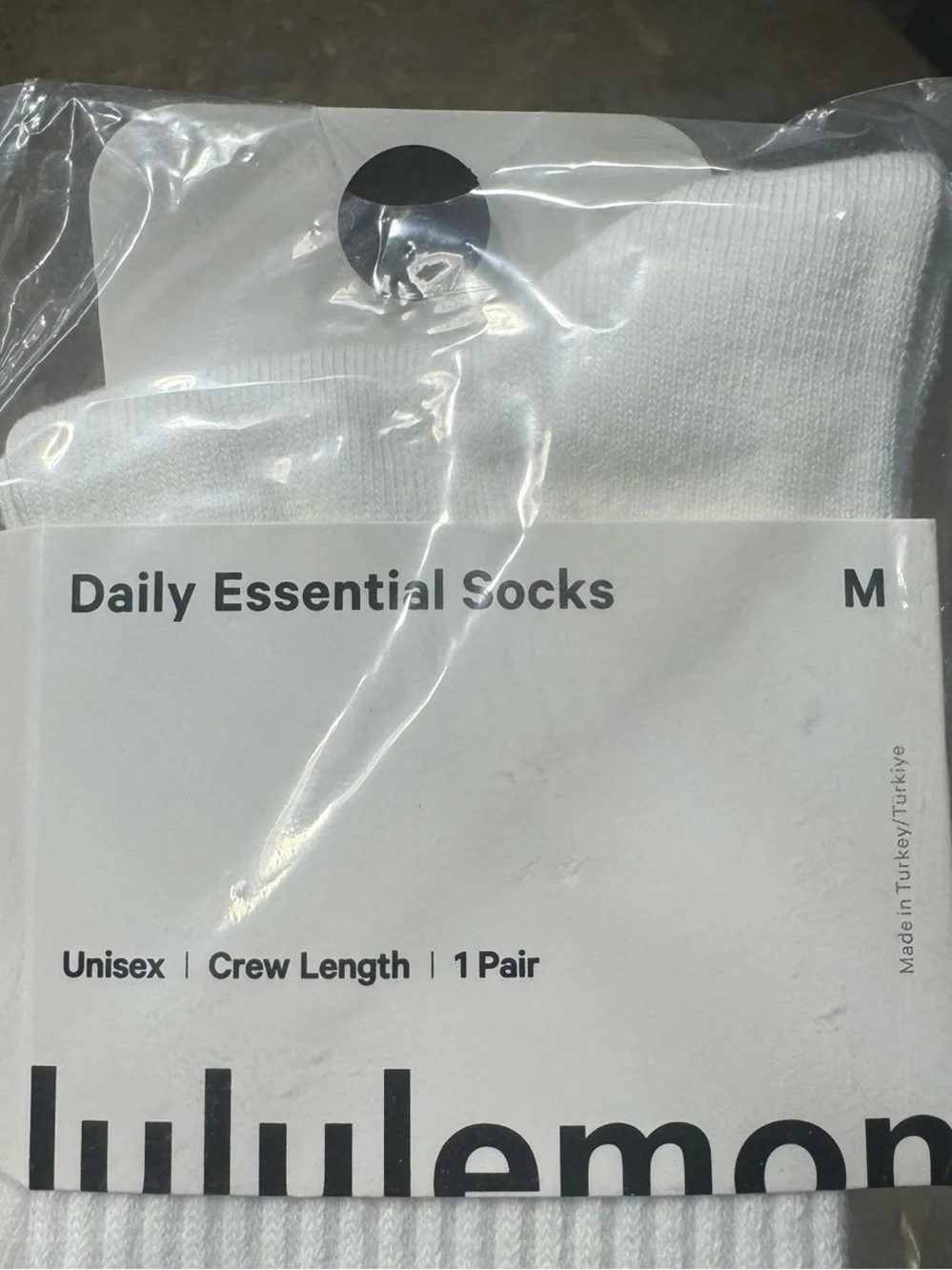 New Women’s Lululemon Athletica Socks  3 pairs Size Medium  Socks stretch